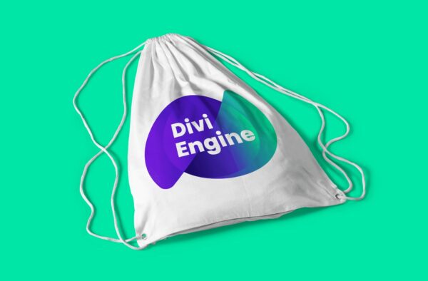 Divi Engine String Bag (Big Logo)